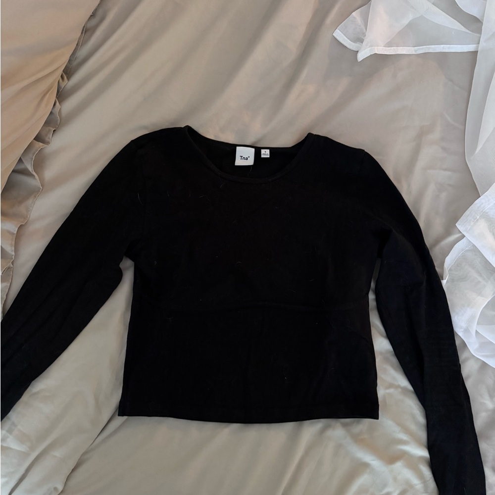 Aritzia Long Sleeve Black Tnachill Eclipse Top